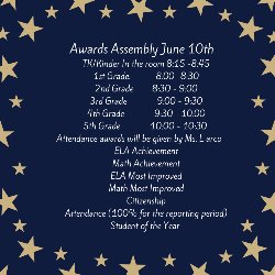 Awards Assemblies 2023-2024